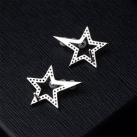 Pearl & Cubic Zirconia Star Stud Earrings