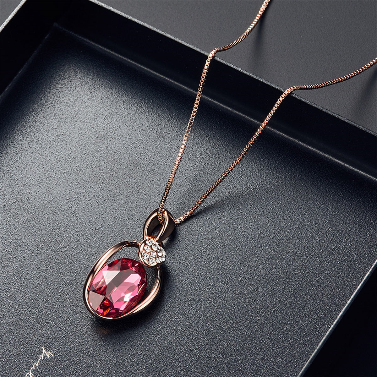 Red and White Cubic Zirconia Pendant Necklace and Drop Earrings, drop earrings for women, styled look