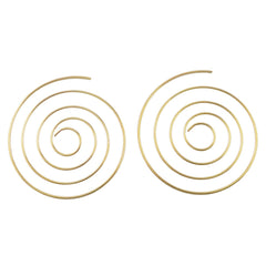 18K Gold-Plated Vortex Hoop Earrings
