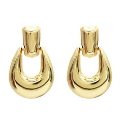 18K Gold-Plated Door Catch Drop Earrings