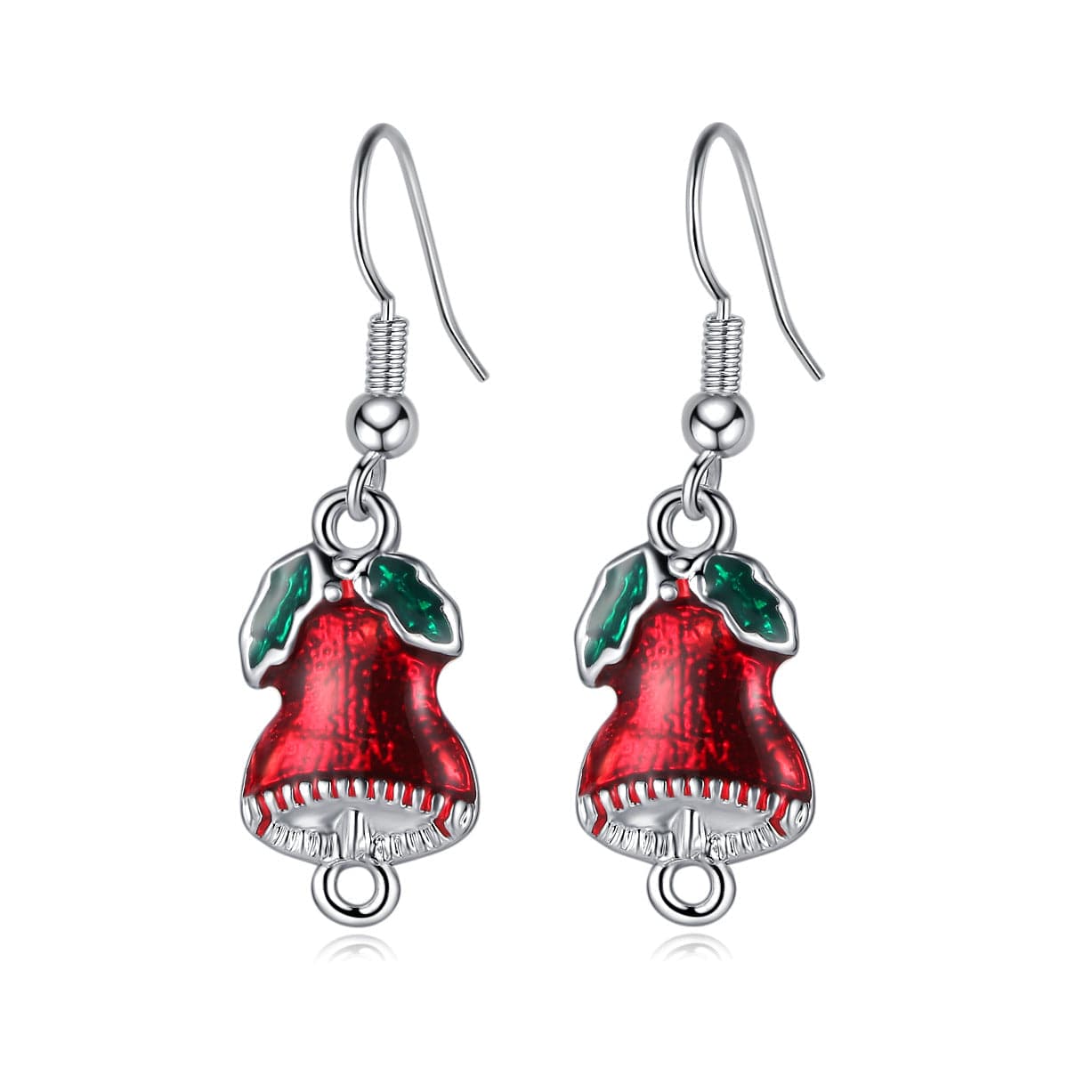 Silver-Plated Bell Drop Earrings