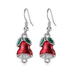 Silver-Plated Bell Drop Earrings