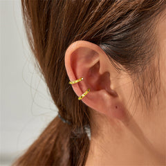 18K Gold-Plated Studded Ear Cuffs