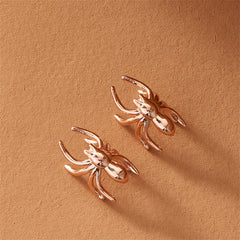 18K Rose Gold-Plated Spider Ear Cuffs