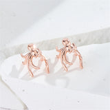 18k Rose Gold-Plated Spider Ear Cuffs