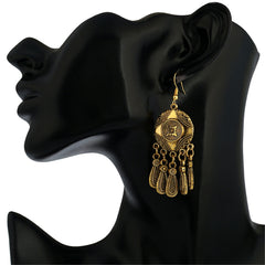 18K Gold-Plated Tassel Drop Earrings
