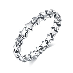 Sterling Silver Star Band