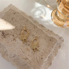 18K Gold-Plated Handbag Drop Earrings