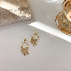18K Gold-Plated Handbag Drop Earrings
