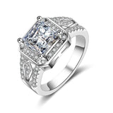 Blue Crystal & Cubic Zirconia Filigree Ring