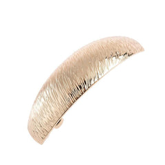 18K Gold-Plated Textured Curved Hair Clip