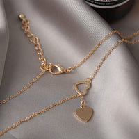 18k Gold-Plated Heart Lariat Necklace