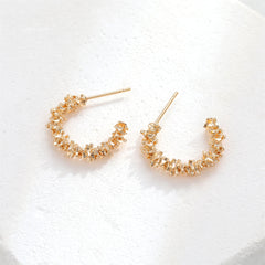 18K Gold-Plated Spike Huggie Earrings