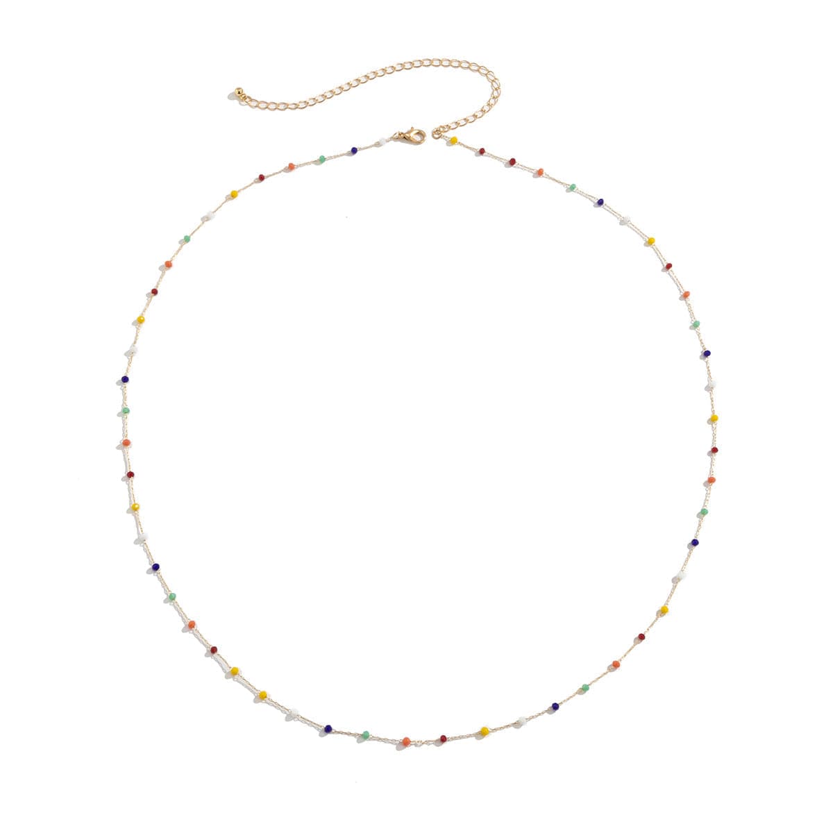 Yellow Acrylic & 18K Gold-Plated Multicolor Waist Chain