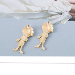 Enamel & 18K Gold-Plated Nurse Stud Earrings