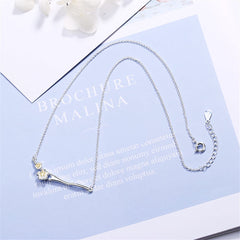 Crystal & 18k Gold-Plated Cherry Blossom Pendant Necklace - streetregion
