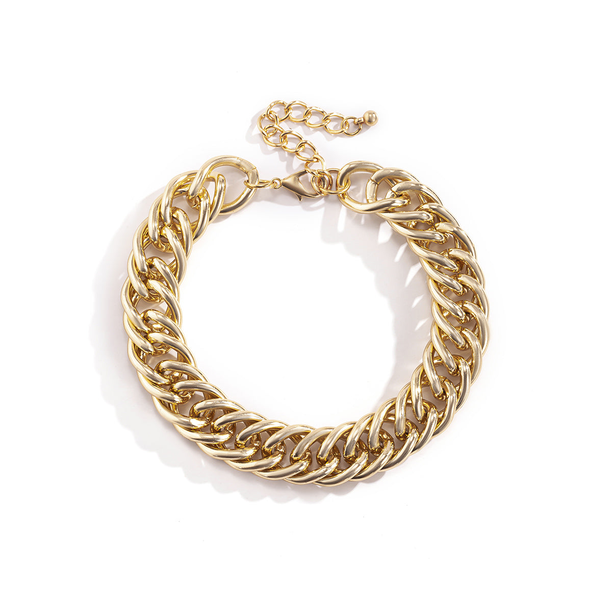 18K Gold-Plated Chain Anklet, gold anklet bracelet, everyday style, side view