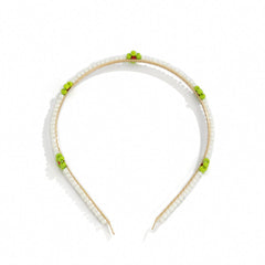 Green Howlite & 18K Gold-Plated Mum Station Headband