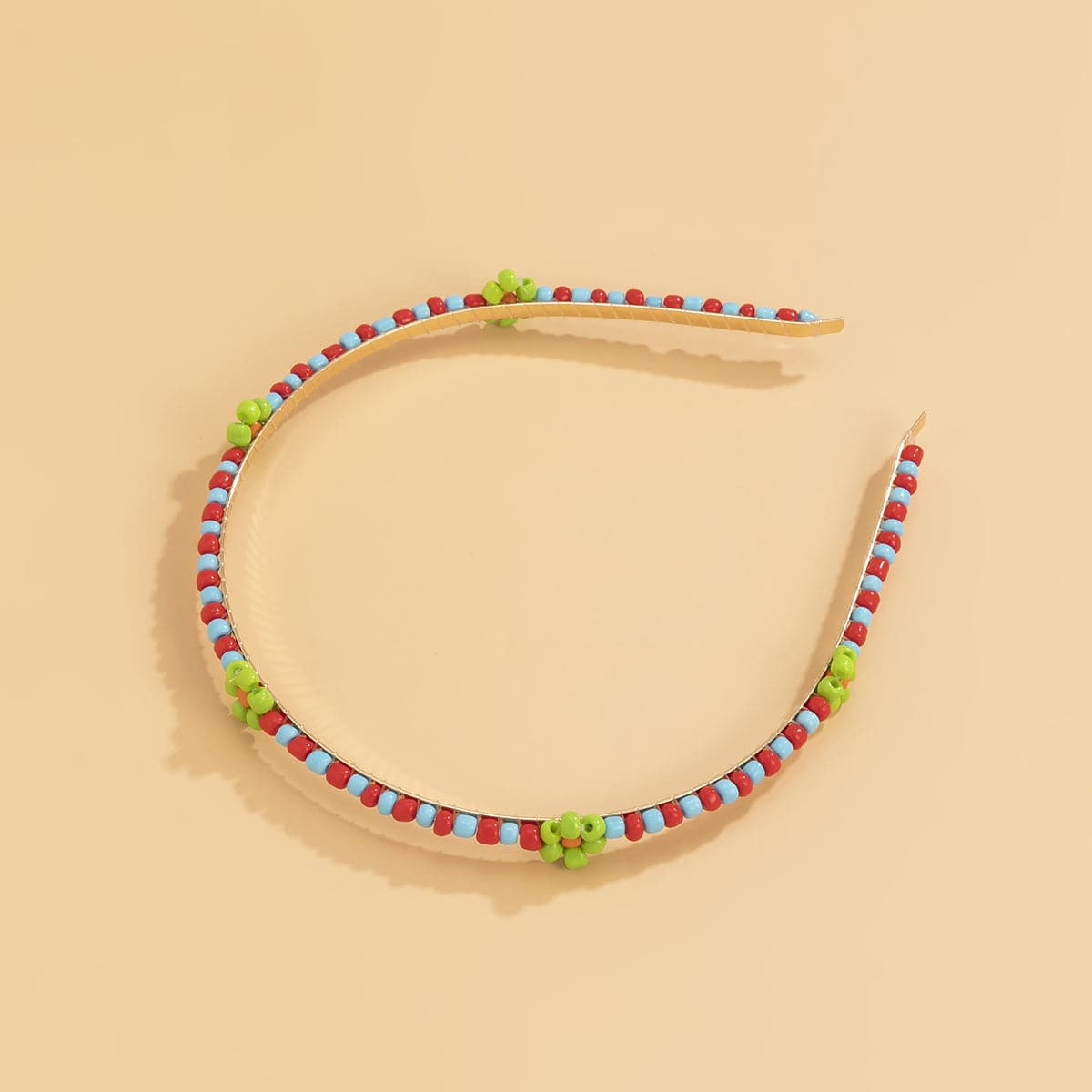 Green Howlite & 18K Gold-Plated Mum Station Headband