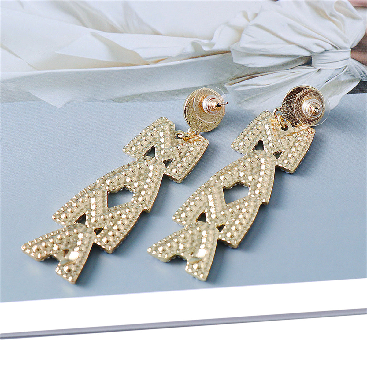 Cubic Zirconia & Pearl 18K Gold-Plated 'Mama' Drop Earrings