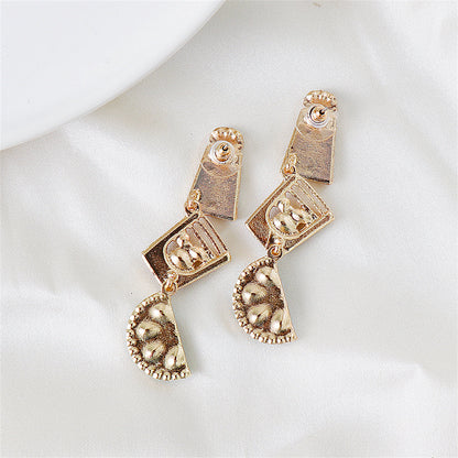 Green Crystal & Cubic Zirconia Cup Lemon Drop Earrings