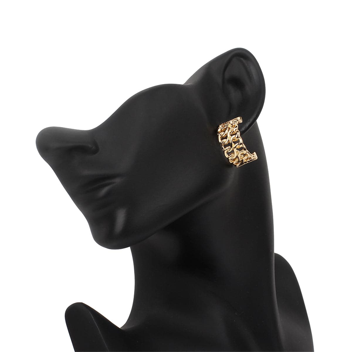 18K Gold-Plated Weaving Huggie Earrings