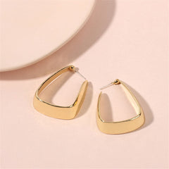 18K Gold-Plated U-Shape Huggie Earrings
