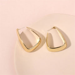 18K Gold-Plated U-Shape Huggie Earrings