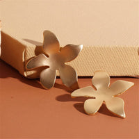 18k Gold-Plated Tropical Flower Stud Earrings