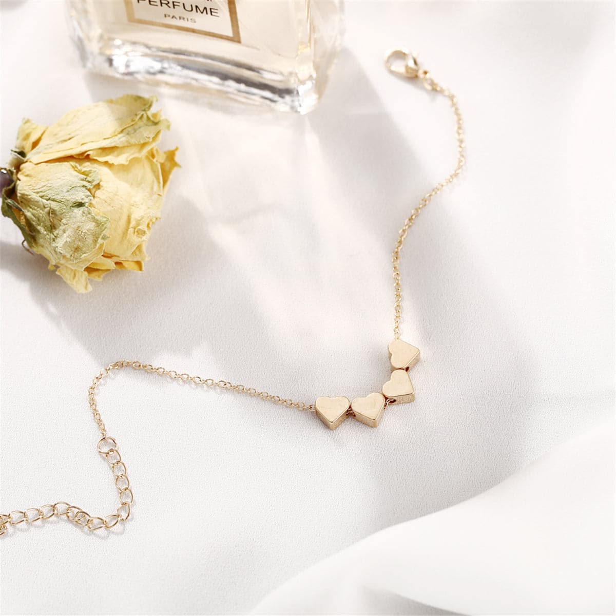 18K Gold-Plated Heart Bracelet