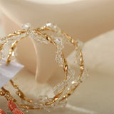 Coral & Goldtone Heart Butterfly Drop Earring Set
