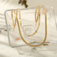 18k Gold-Plated Snake Chain Layered Necklace