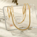 18k Gold-Plated Snake Chain Layered Necklace