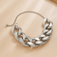 Silver-Plated Chain Necklace