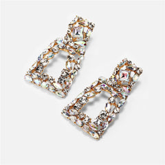 Crystal & Cubic Zirconia Open Ladder Drop Earring
