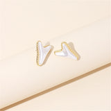Pearl & 18k Gold-Plated Arrow Stud Earrings