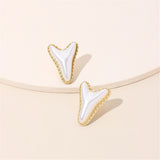 Pearl & 18k Gold-Plated Arrow Stud Earrings