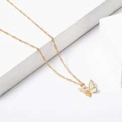 Beautifully crafted 18K gold-plated butterfly choker necklace, ideal for elevating your fashion statement effortlessly.