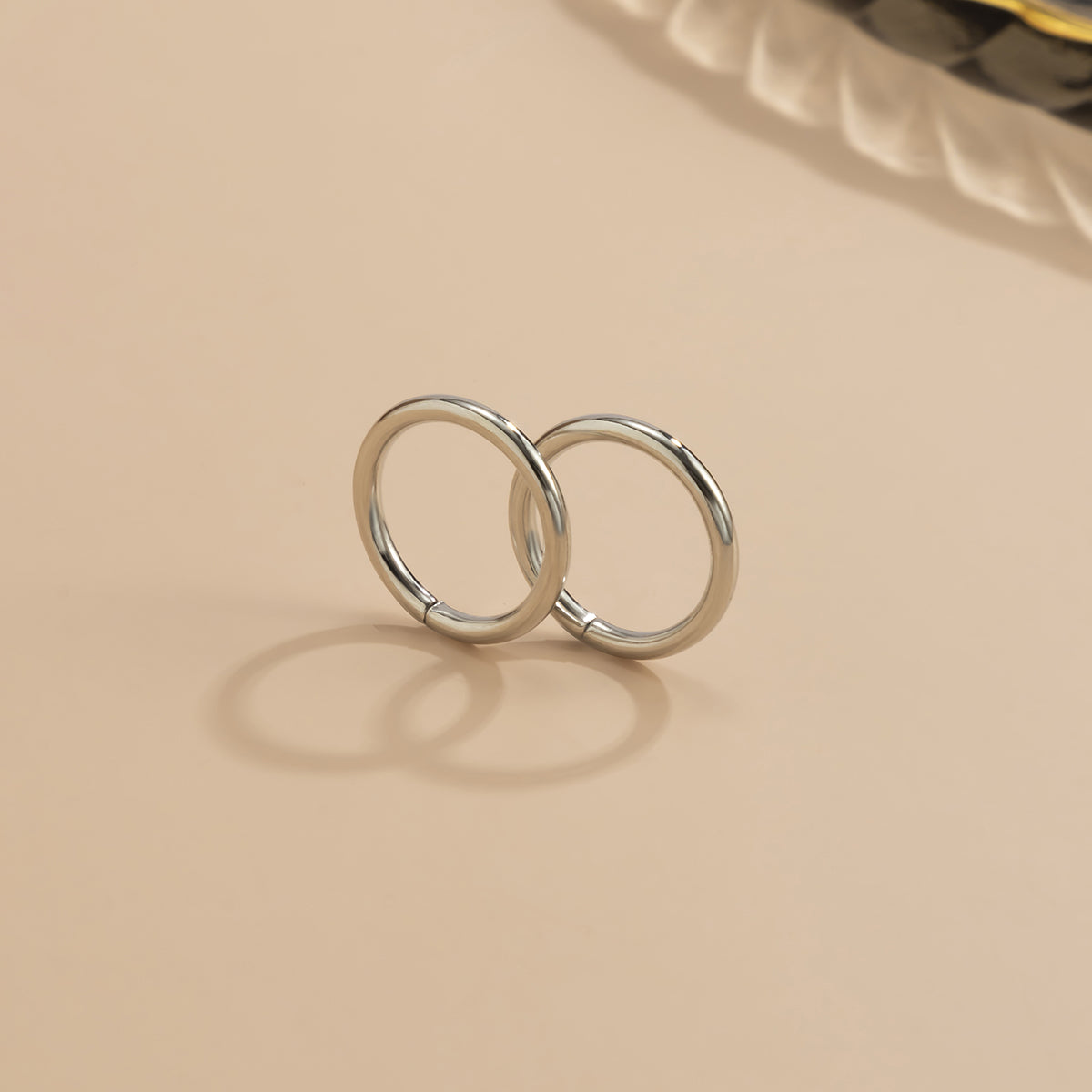 Silver-Plated Polished Toe Ring Set