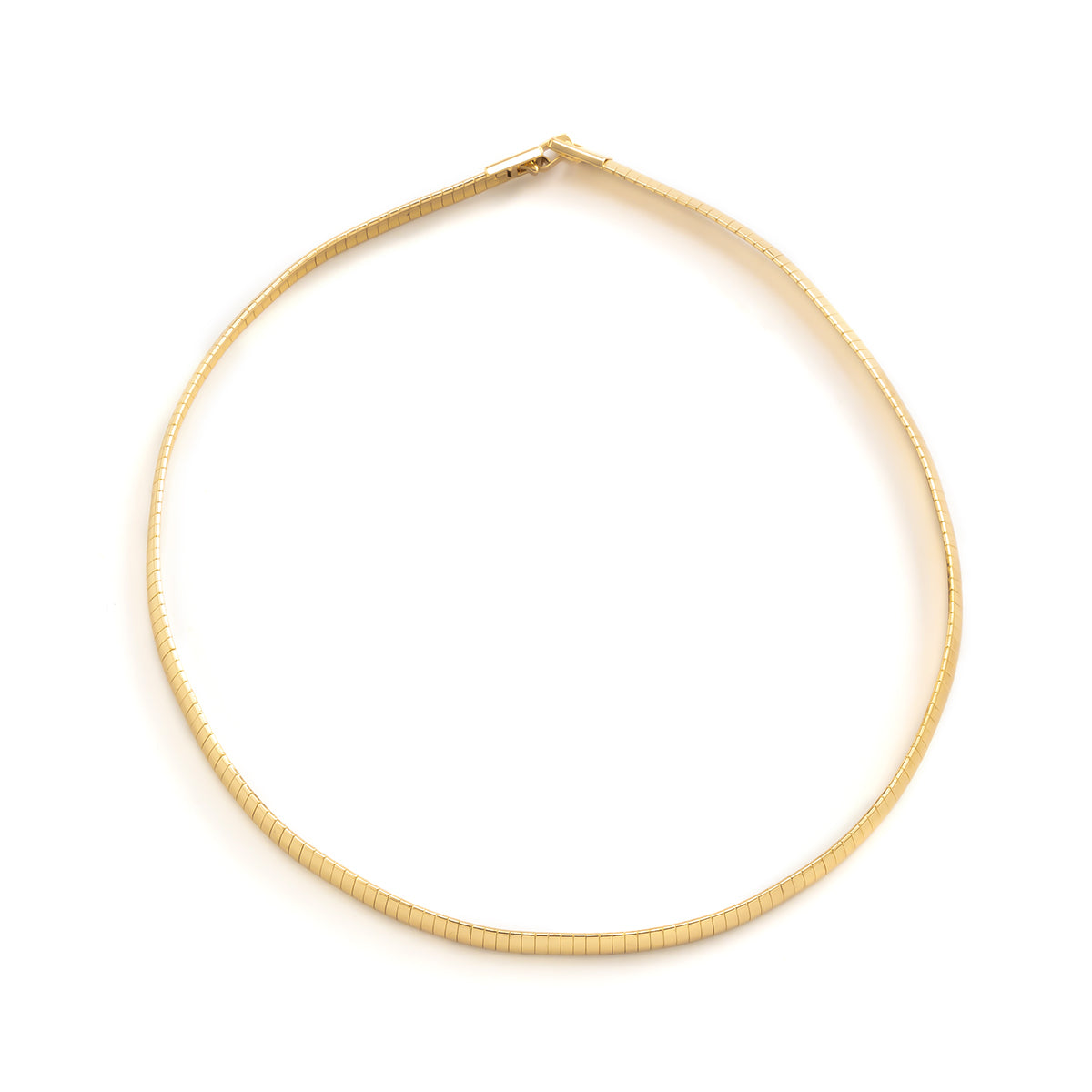 18K Gold-Plated Snake Chain Choker Necklace