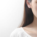 Crystal & Silver-Plated Marquise-Cut Wing Stud Earrings