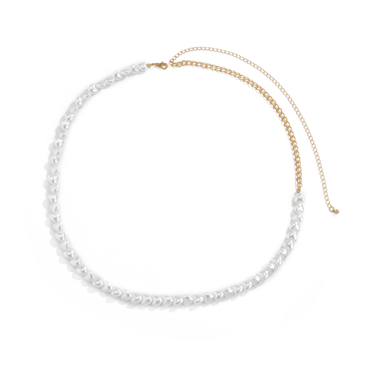 Heart-Shape Pearl & 18K Gold-Plated Waist Chain