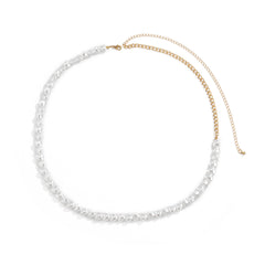Heart-Shape Pearl & 18K Gold-Plated Waist Chain
