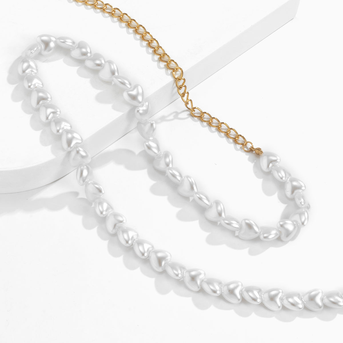 Heart-Shape Pearl & 18K Gold-Plated Waist Chain