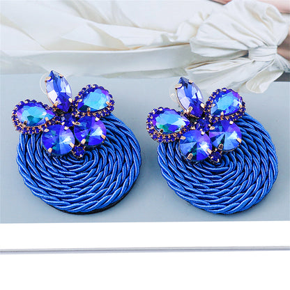 Blue Crystal and Cubic Zirconia Butterfly Drop Earrings, drop earrings for women, elegant gift for her, lifestyle look