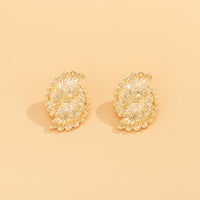 18k Gold-Plated Shell Stud Earrings