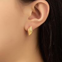 18k Gold-Plated Drop Stud Earrings