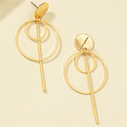 18K Gold-Plated Lollipop Drop Earrings, gold drop earrings for women, everyday style, lifestyle look