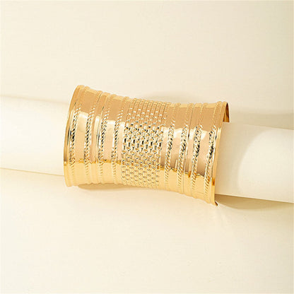 18K Gold-Plated Wrap Cuff, gold bracelet for women, dainty minimalist design, side view