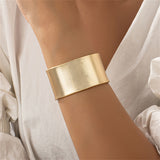 18k Gold-Plated Textured Cuff Bracelet